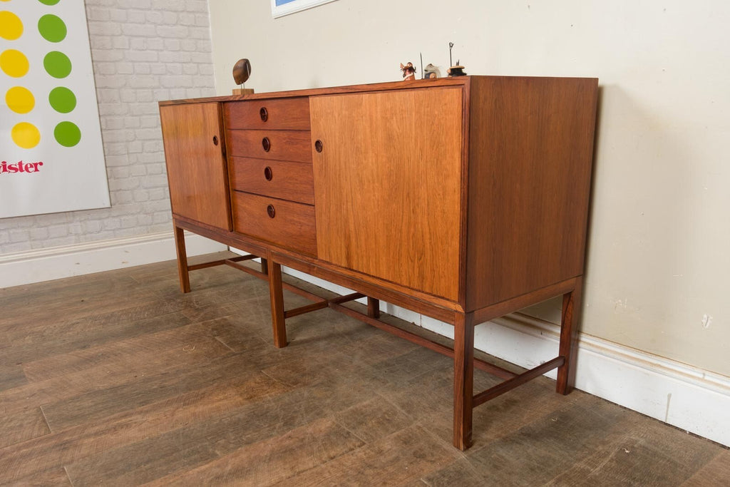 Vintage Danish Rosewood Credenza Johannes Andersen for Bernhard Pedersen & Sons