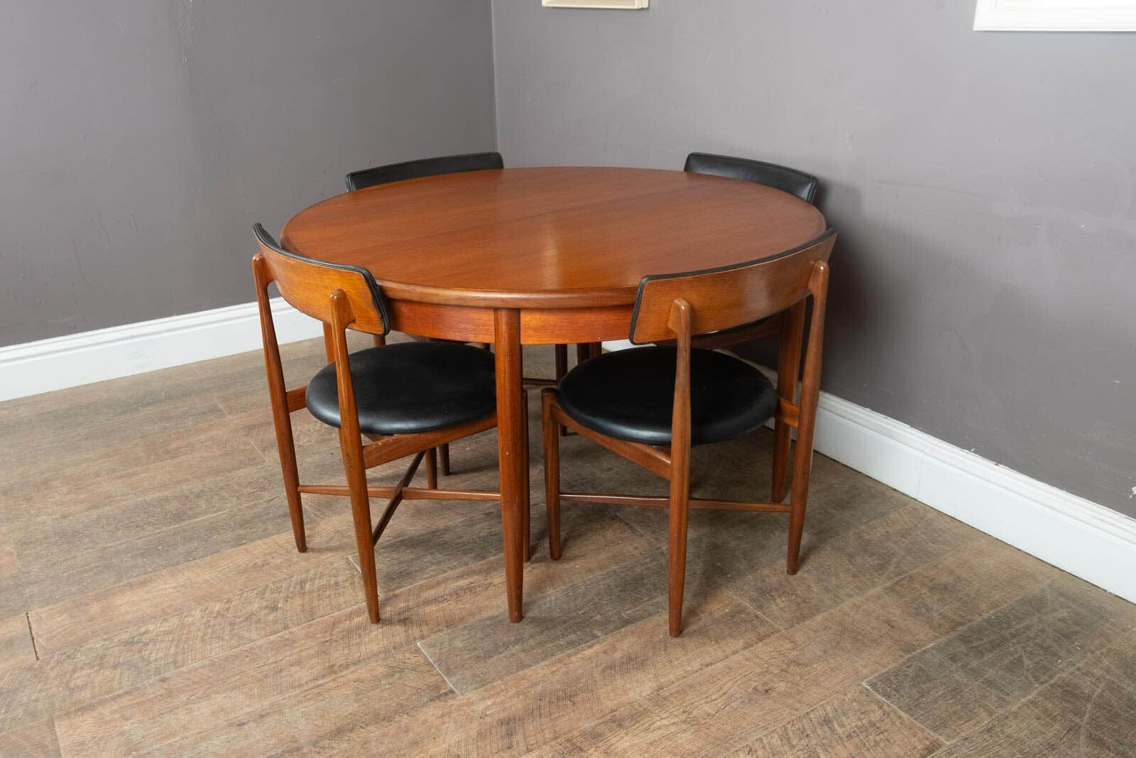 Vintage G Plan Fresco Extending Dining Table and 4 Chairs VB Wilkins