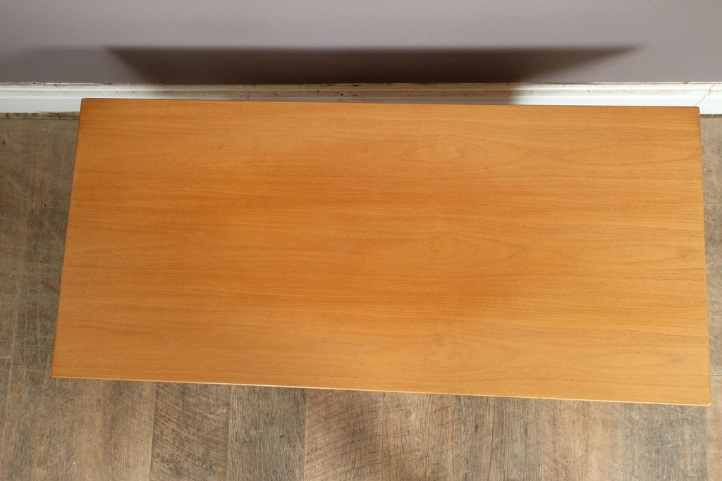 Vintage Retro Light Teak Nest of 3 Tables