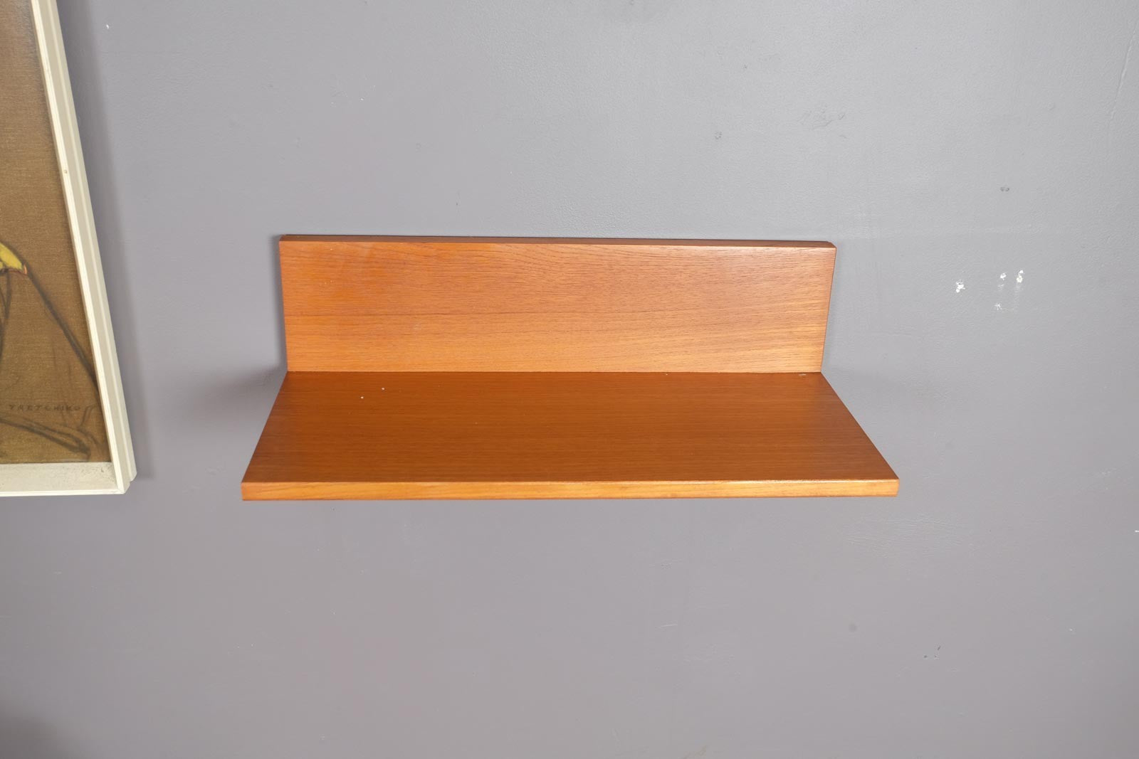 Vintage Retro Floating Teak Shelf by Beaver and Tapley