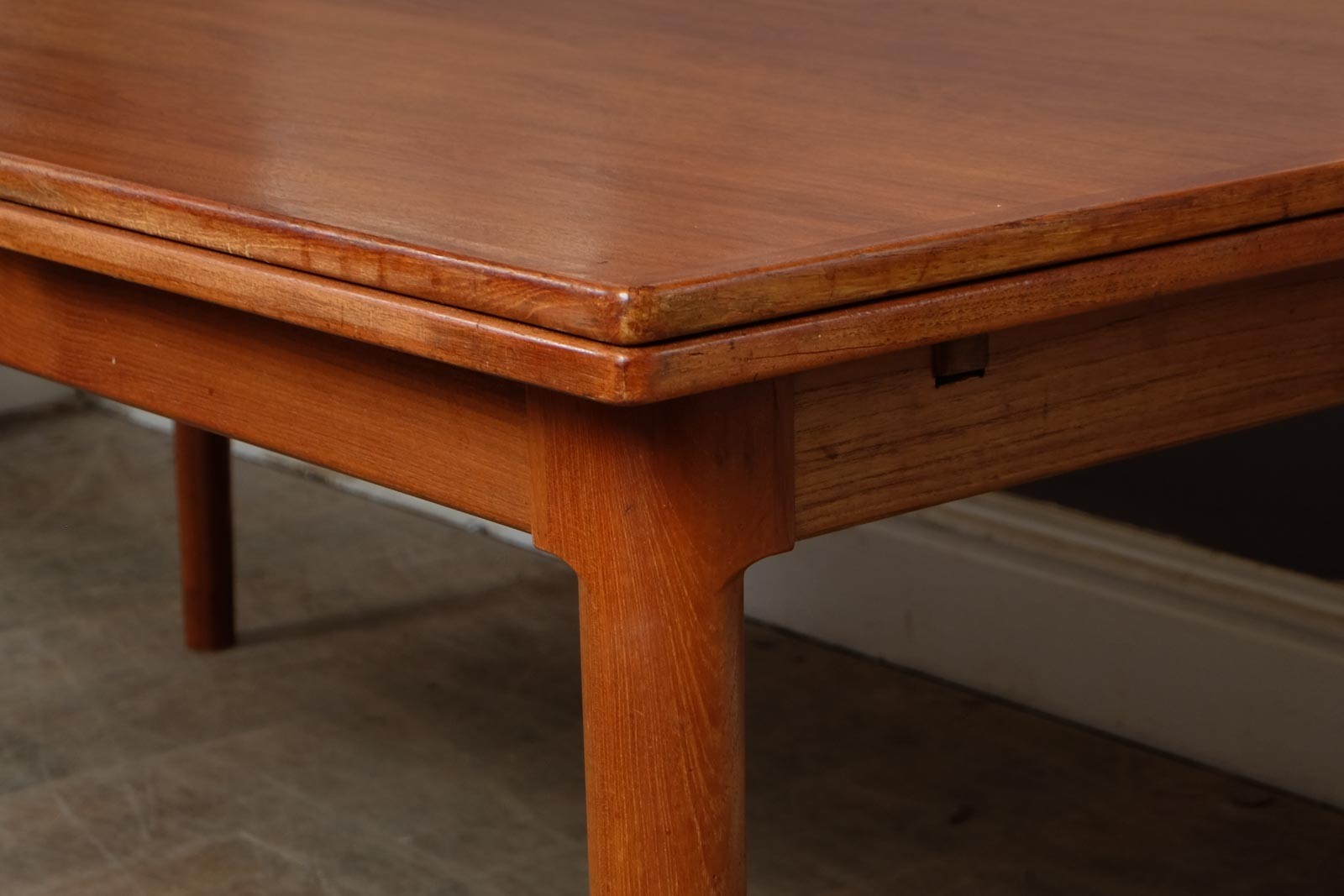 Vintage Large Danish Teak Extending Dining Table by B Pederson and Sons