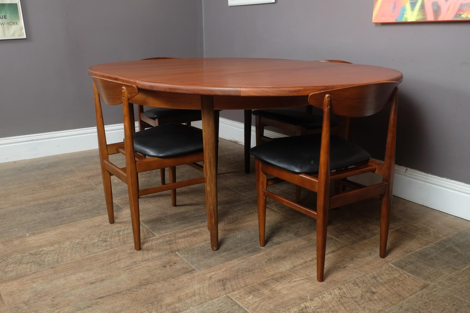 Vintage Retro Mid Century G Plan Fresco Teak Dining Table and 4 Chairs