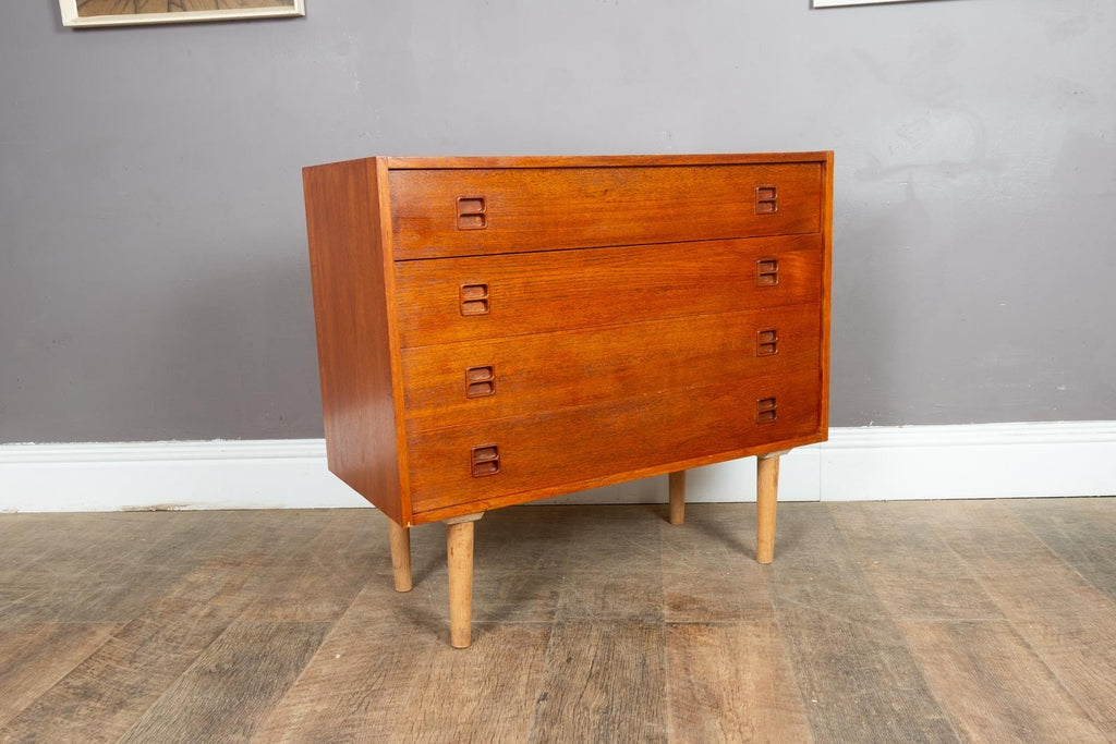 Vintage Retro Small Danish Teak Chest of Drawers