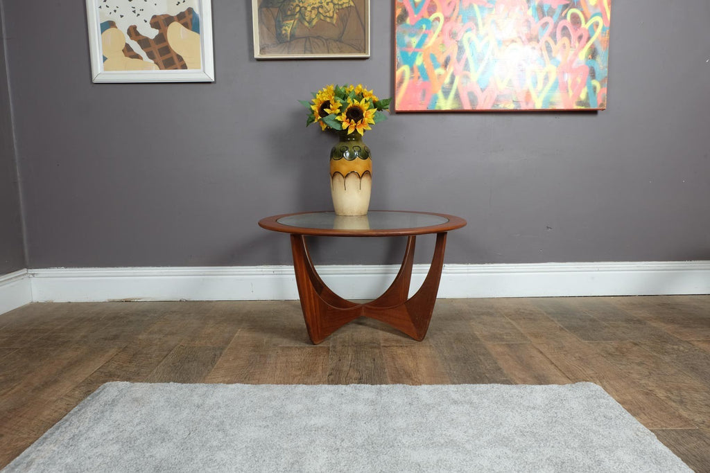 Vintage Retro G Plan Astro Teak and Glass Coffee Table