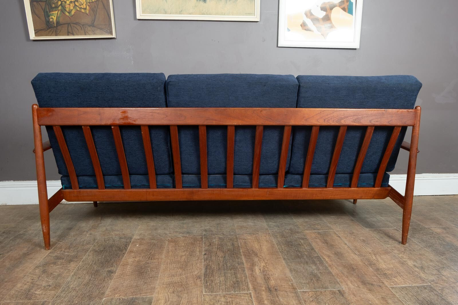 Vintage Danish Grete Jalk France and Sons 3 Seater Sofa