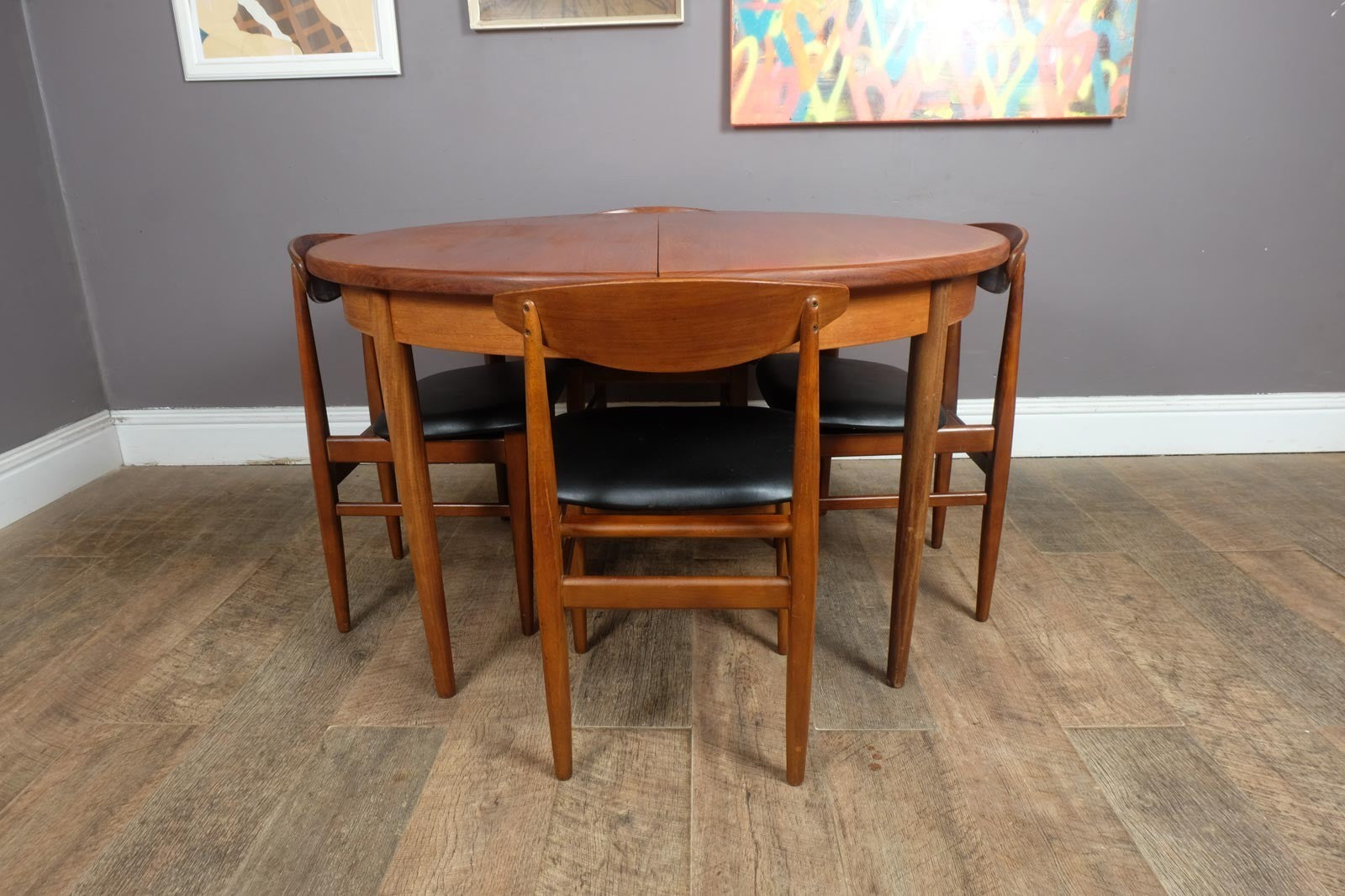 Vintage Retro Mid Century G Plan Fresco Teak Dining Table and 4 Chairs