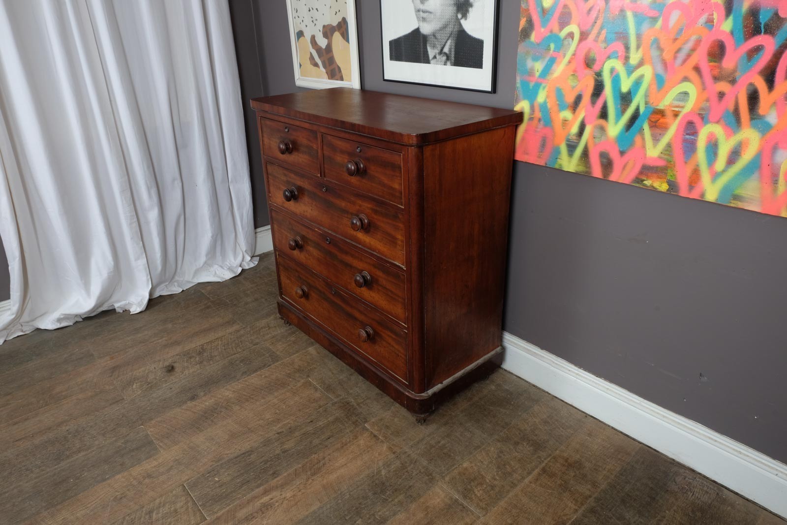 Antique Victorian Mahogany Chest of Drawers