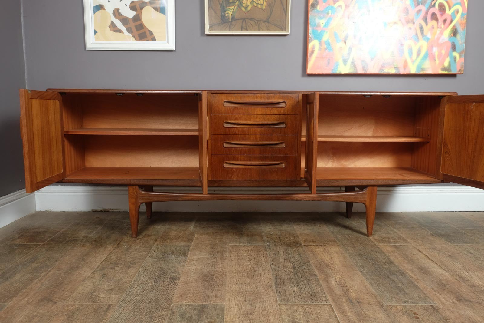 Vintage Retro Large G Plan Fresco Teak Sideboard