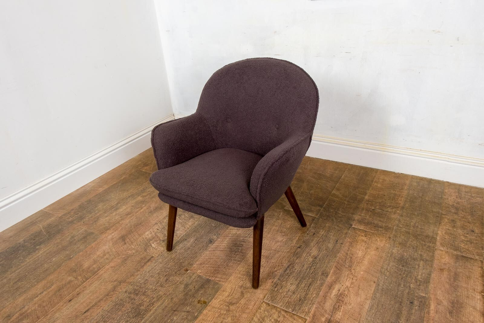 Vintage Retro Mid Century Occasional Chair by Toothill - Newly Upholstered