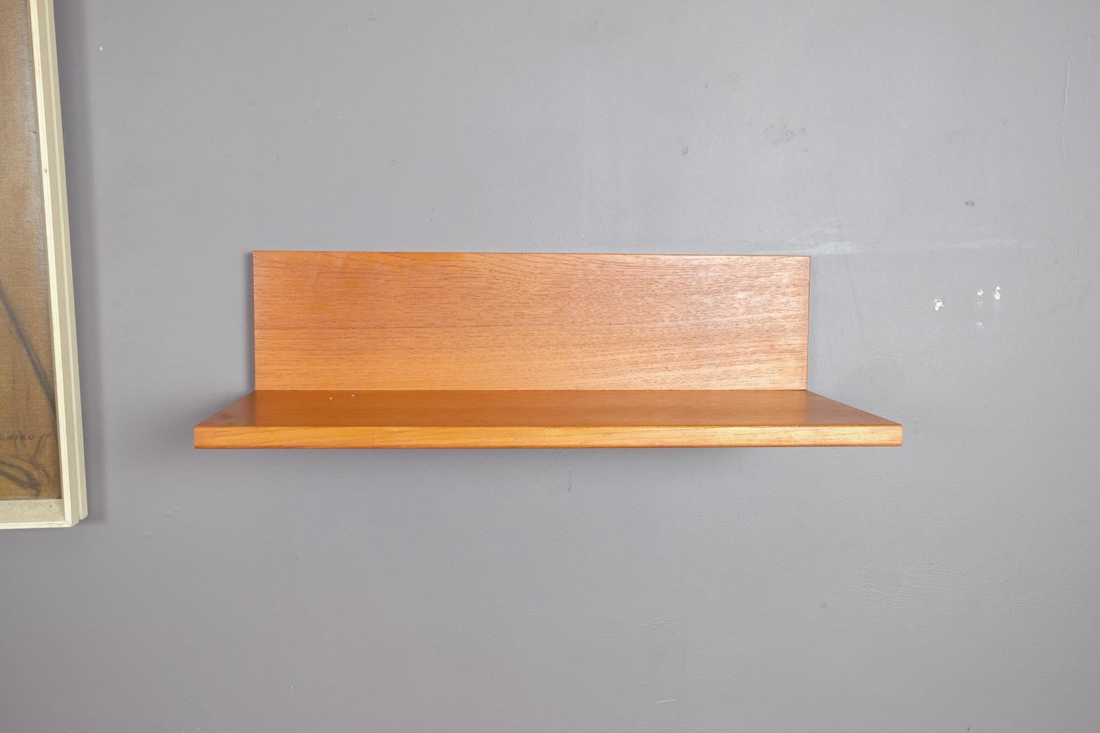 Vintage Retro Floating Teak Shelf by Beaver and Tapley