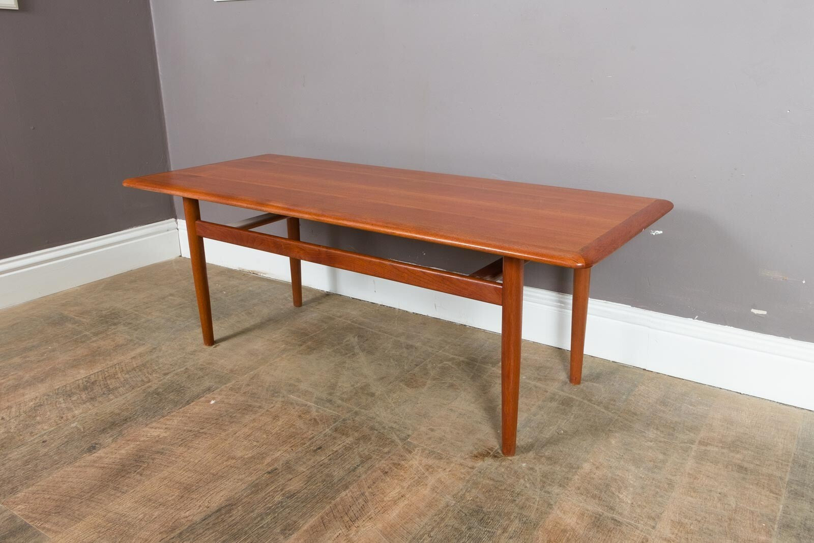 Vintage Large Danish Teak Coffee Table Mid Century