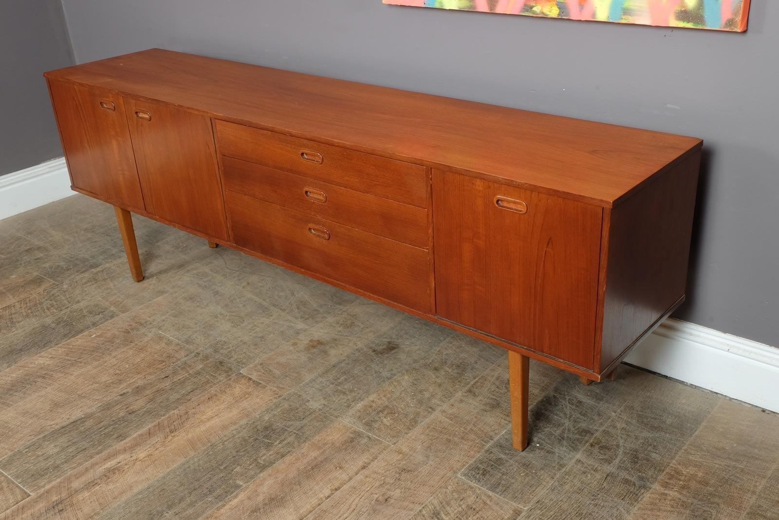 Vintage Retro Mid Century Large Teak Sideboard by Avalon