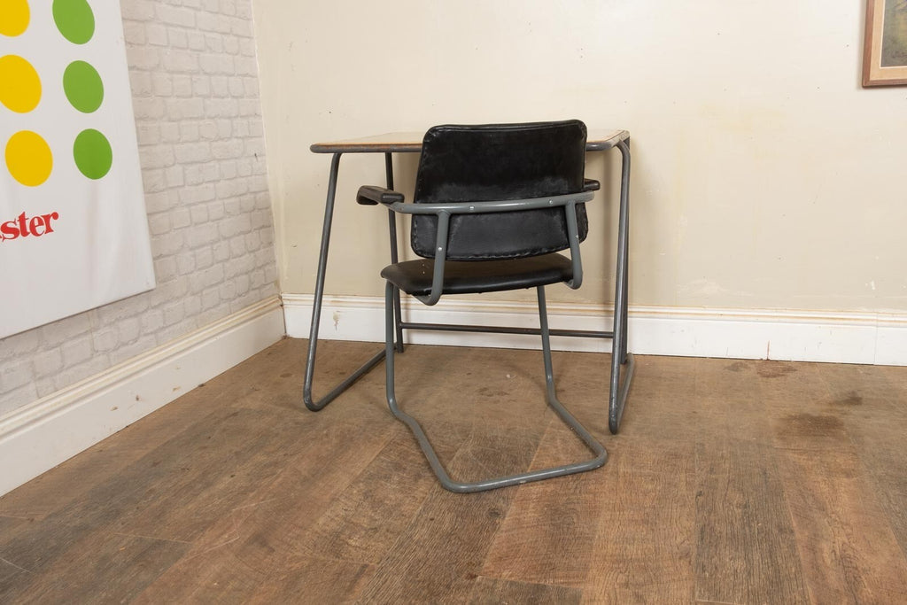 Vintage Retro Small Industrial School Desk and Chair - 10 available