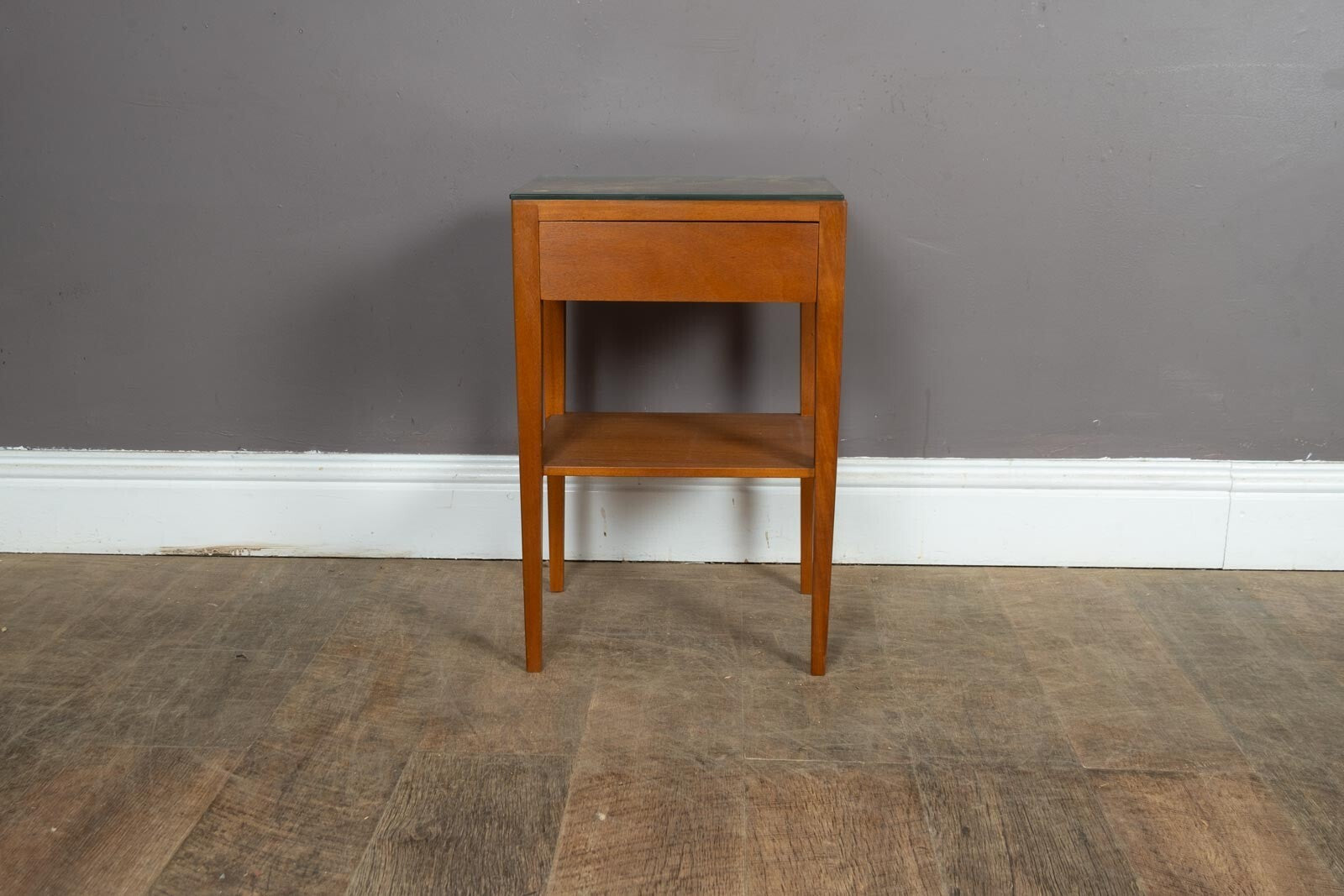 Vintage Mid Century Teak Bedside Table by Gibbs