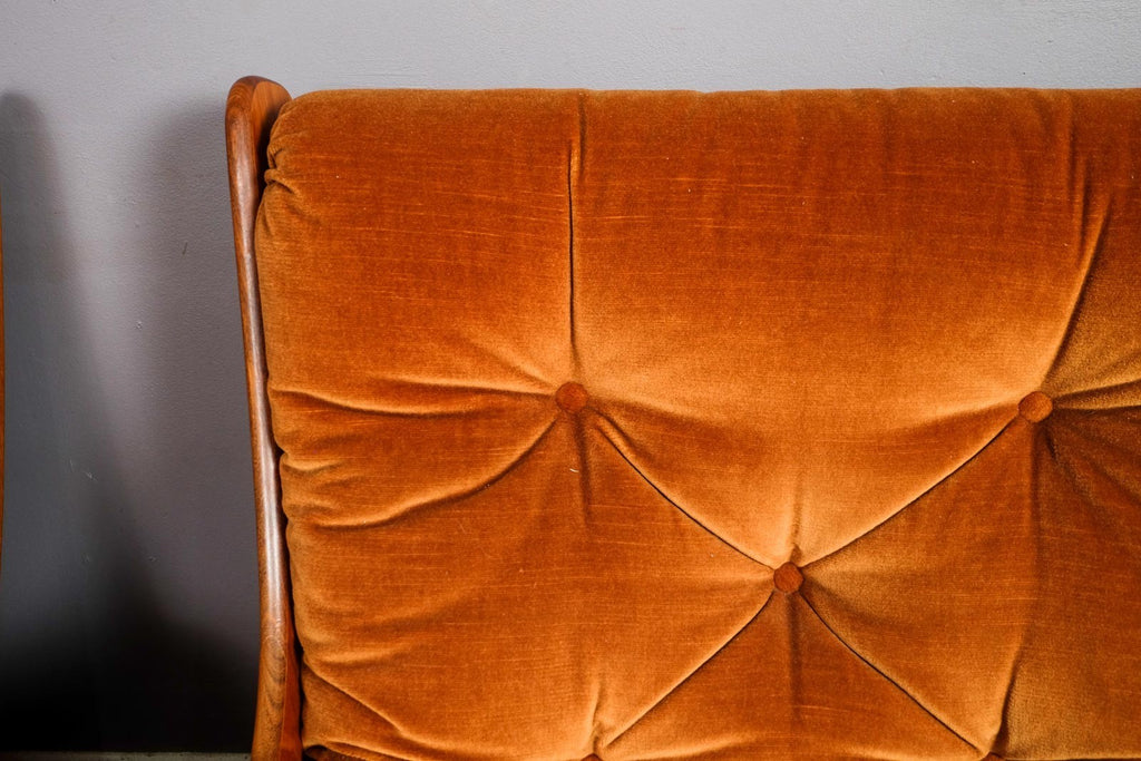 Vintage Retro G Plan Saddleback 4 Piece Suite - Sofa, Armchairs and Footstool