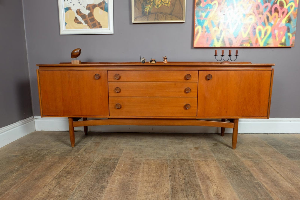 Vintage Retro Mid Century Large Teak Sideboard by White and Newton