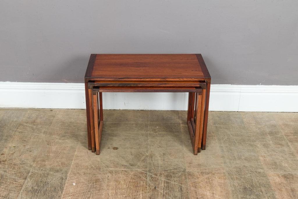 Vintage Stunning Set of 3 Danish Nest of Tables - Mid Century