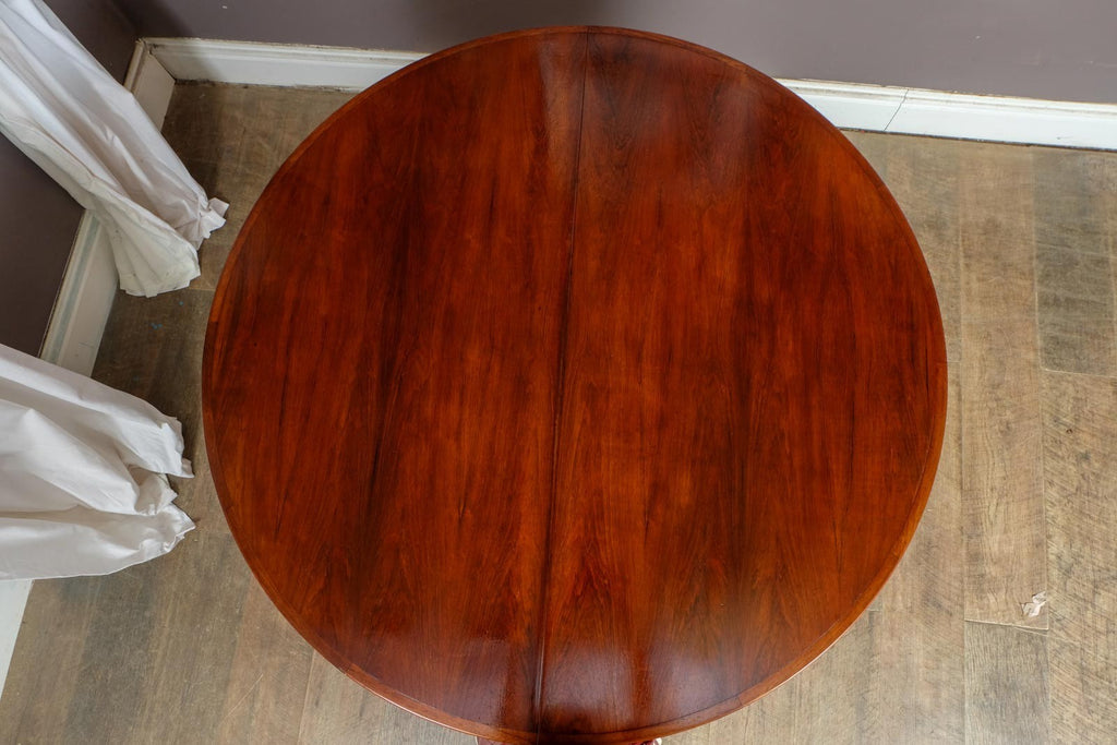 Vintage Retro Danish Rosewood Extending Dining Table