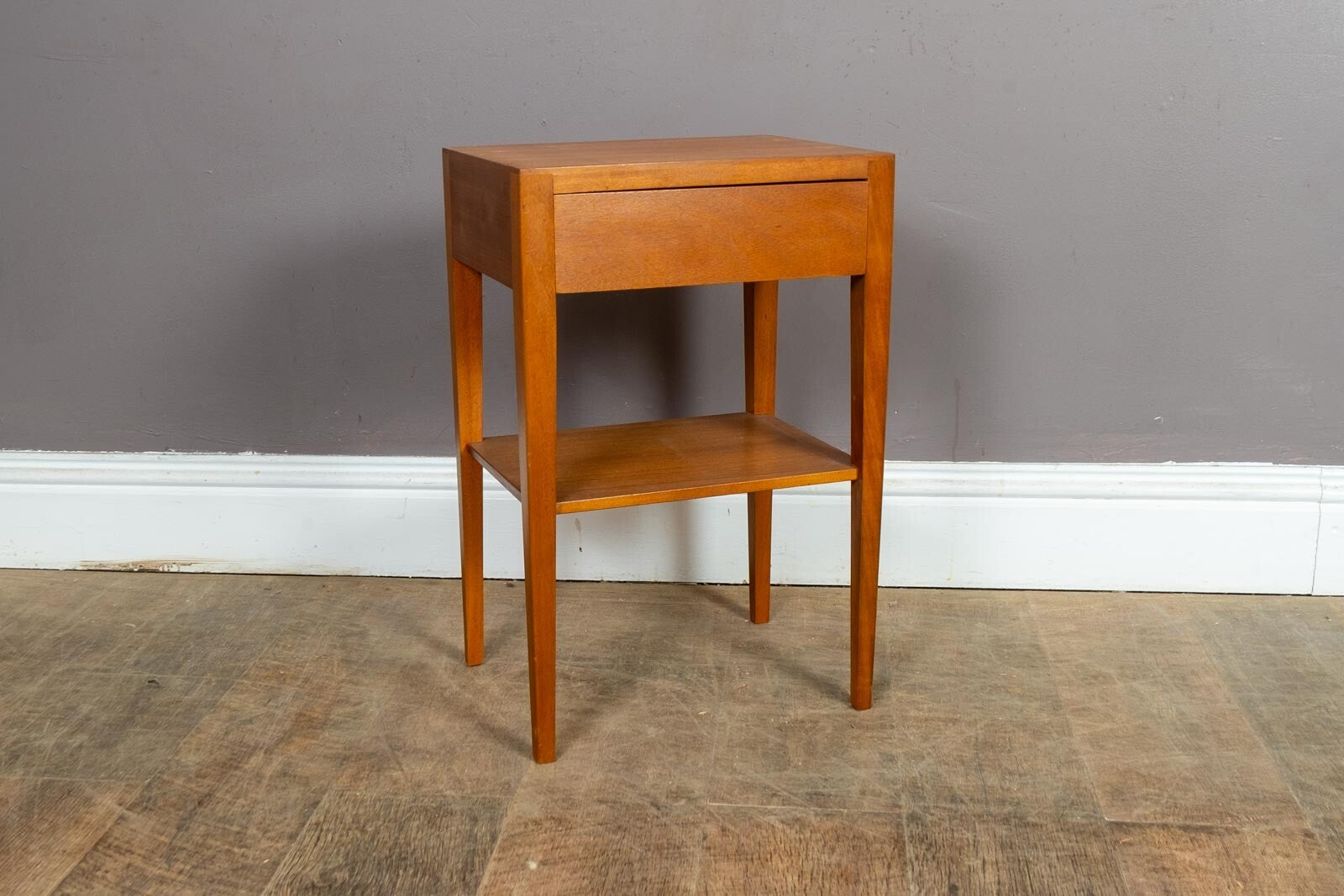 Vintage Mid Century Teak Bedside Table by Gibbs