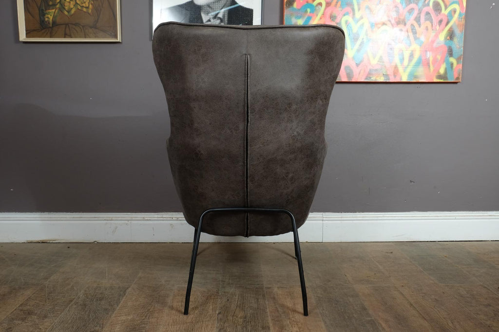Retro Faux Leather Otley Arm Chair