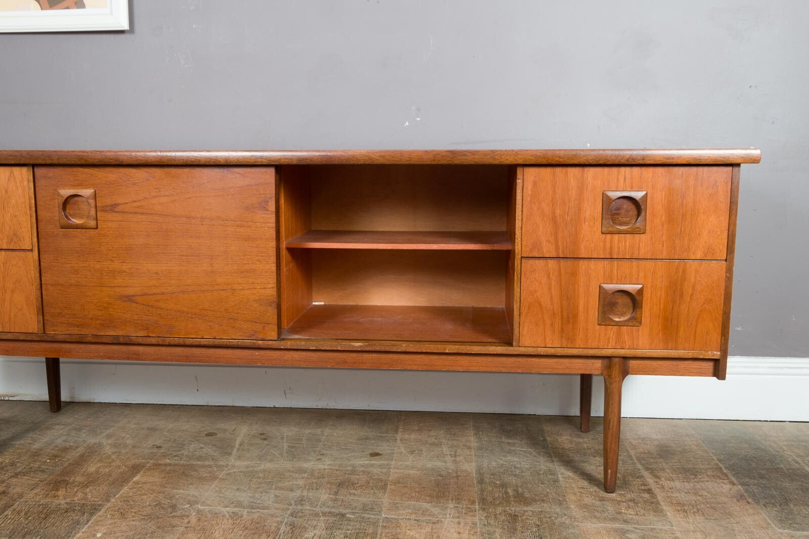 Vintage Retro Mid Century Teak Sideboard by Bath Cabinet Makers