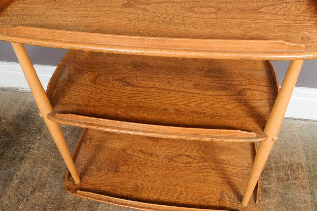 Vintage Retro Ercol Light Elm Tea Trolley