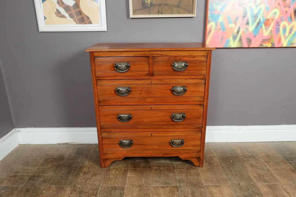 Antique Edwardian Satinwood Chest of Drawers