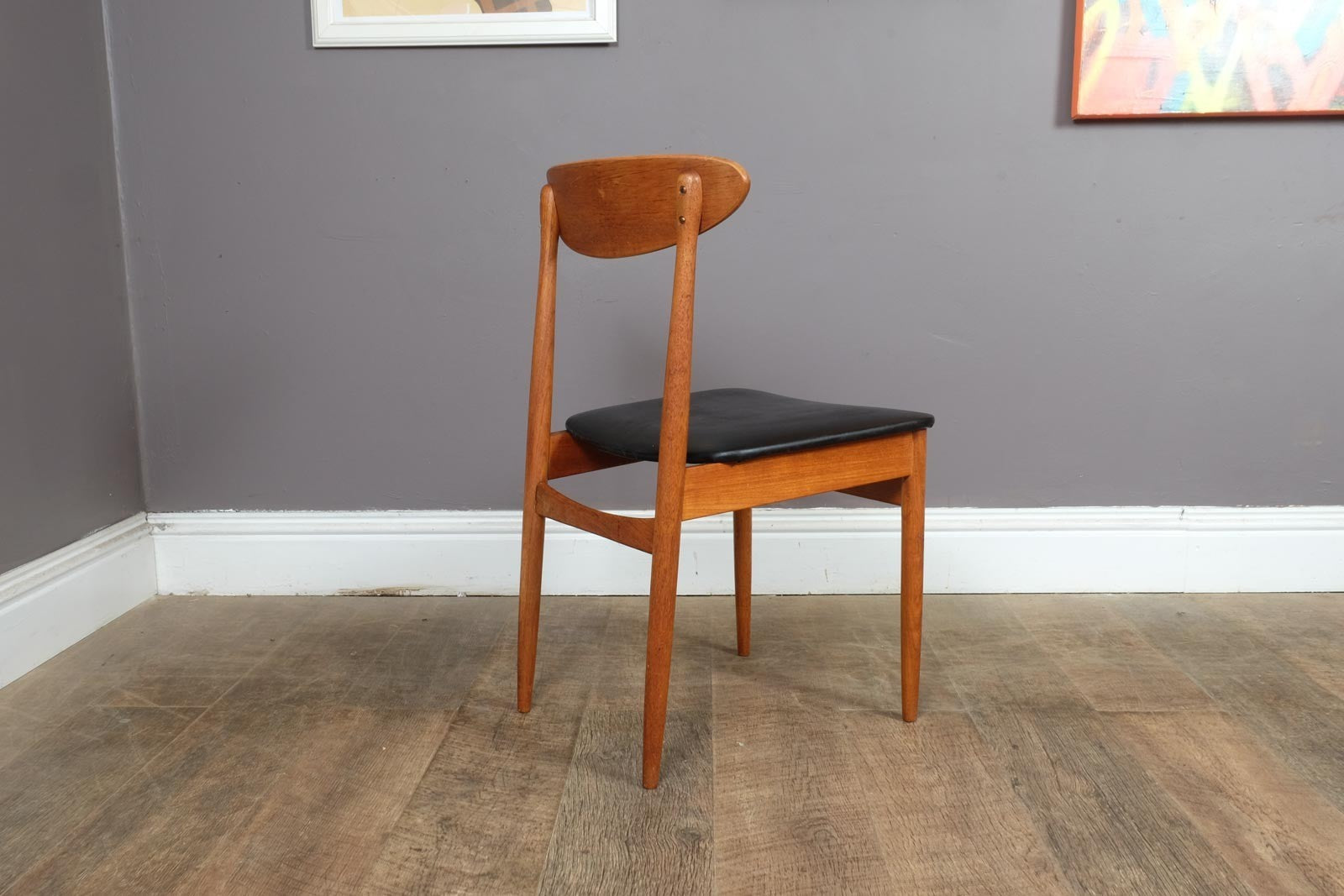Vintage Small Danish Teak Extending Dining Table and 4 Chairs