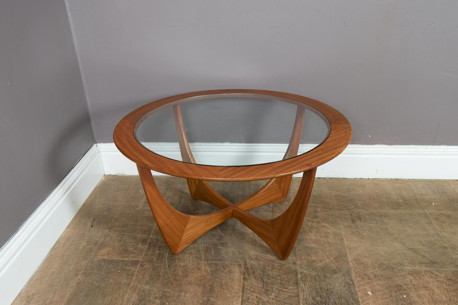 Vintage Retro G Plan Astro Teak and Glass Coffee Table