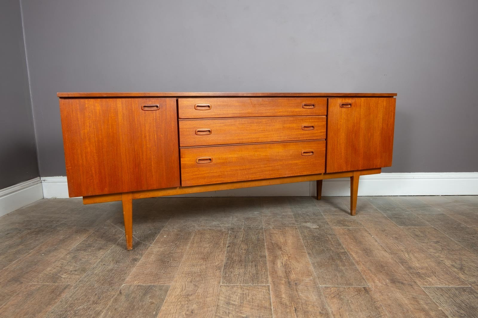 Vintage Retro Large Teak Mid Century Sideboard by Nathan Furniture