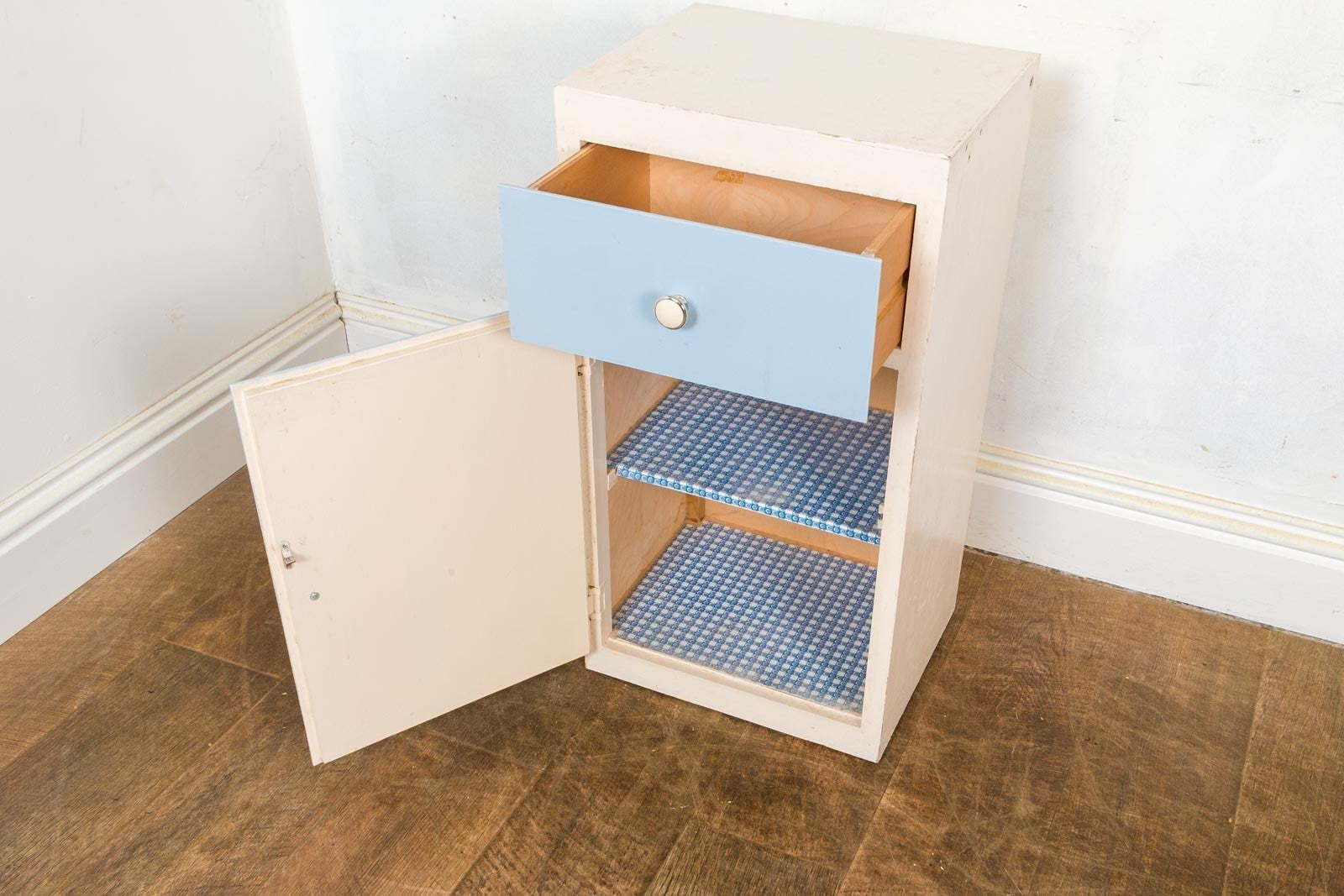 Vintage Retro 1950s Bedside Cabinets / Kitchen Units