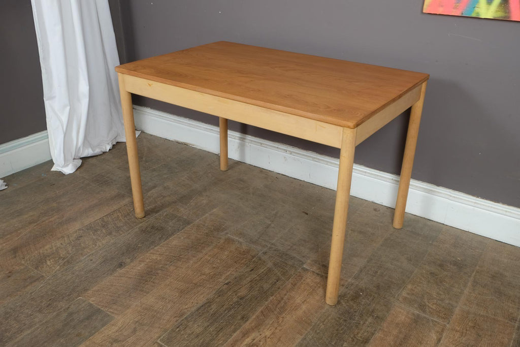 Vintage Retro Ercol Modula 628 Kitchen Table Desk in Light Elm