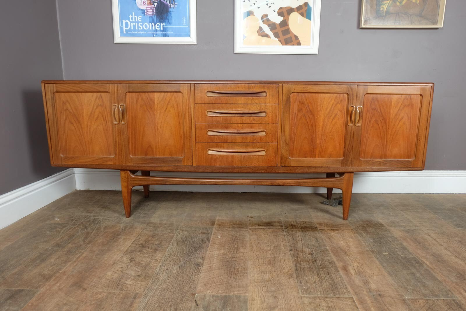 Vintage Retro G Plan Fresco Long John Teak Sideboard