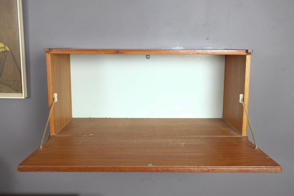 Vintage Retro Floating Teak Cabinet by Beaver and Tapley