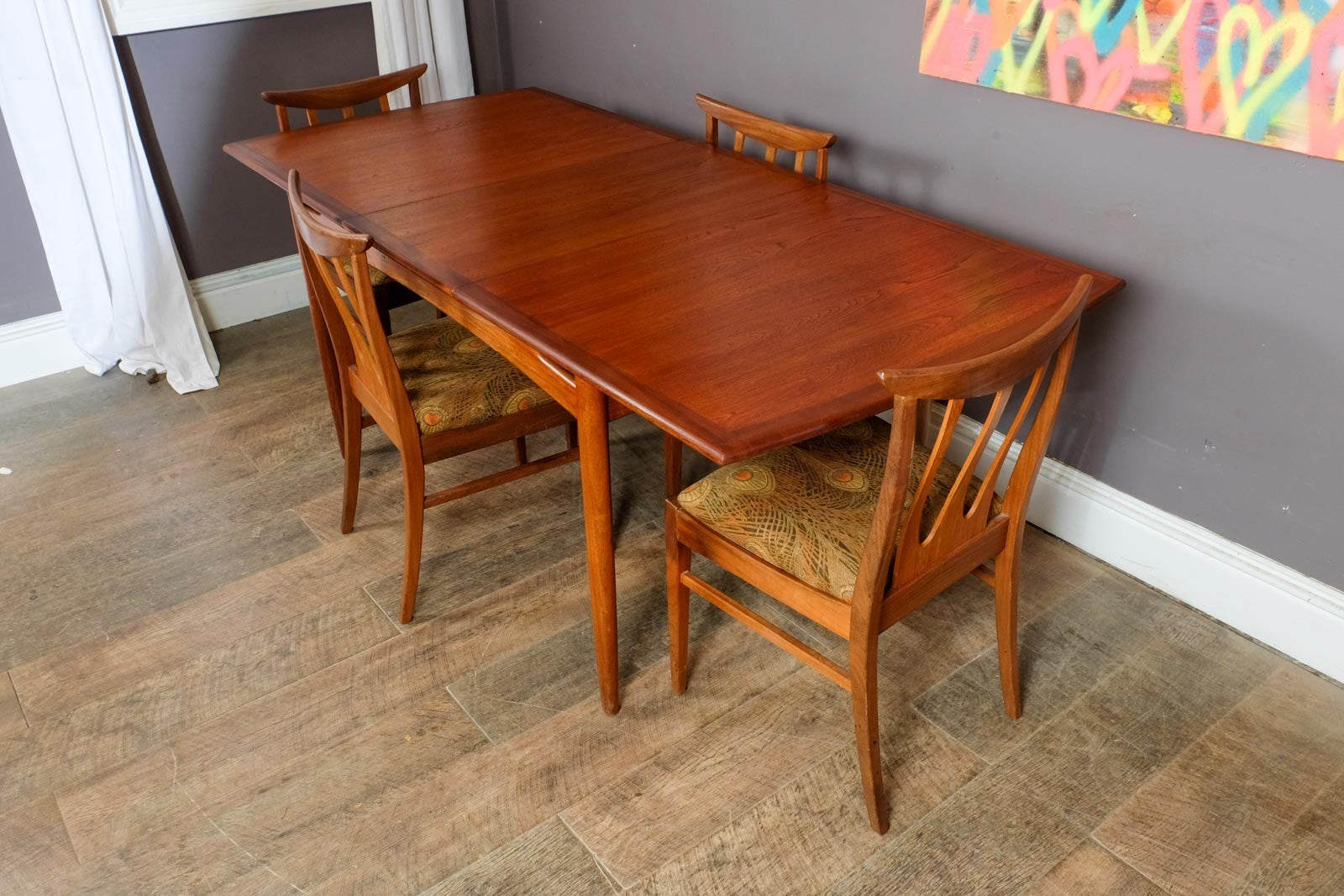 Vintage Retro G Plan Brasilia Extending DIning Table and 4 Chairs