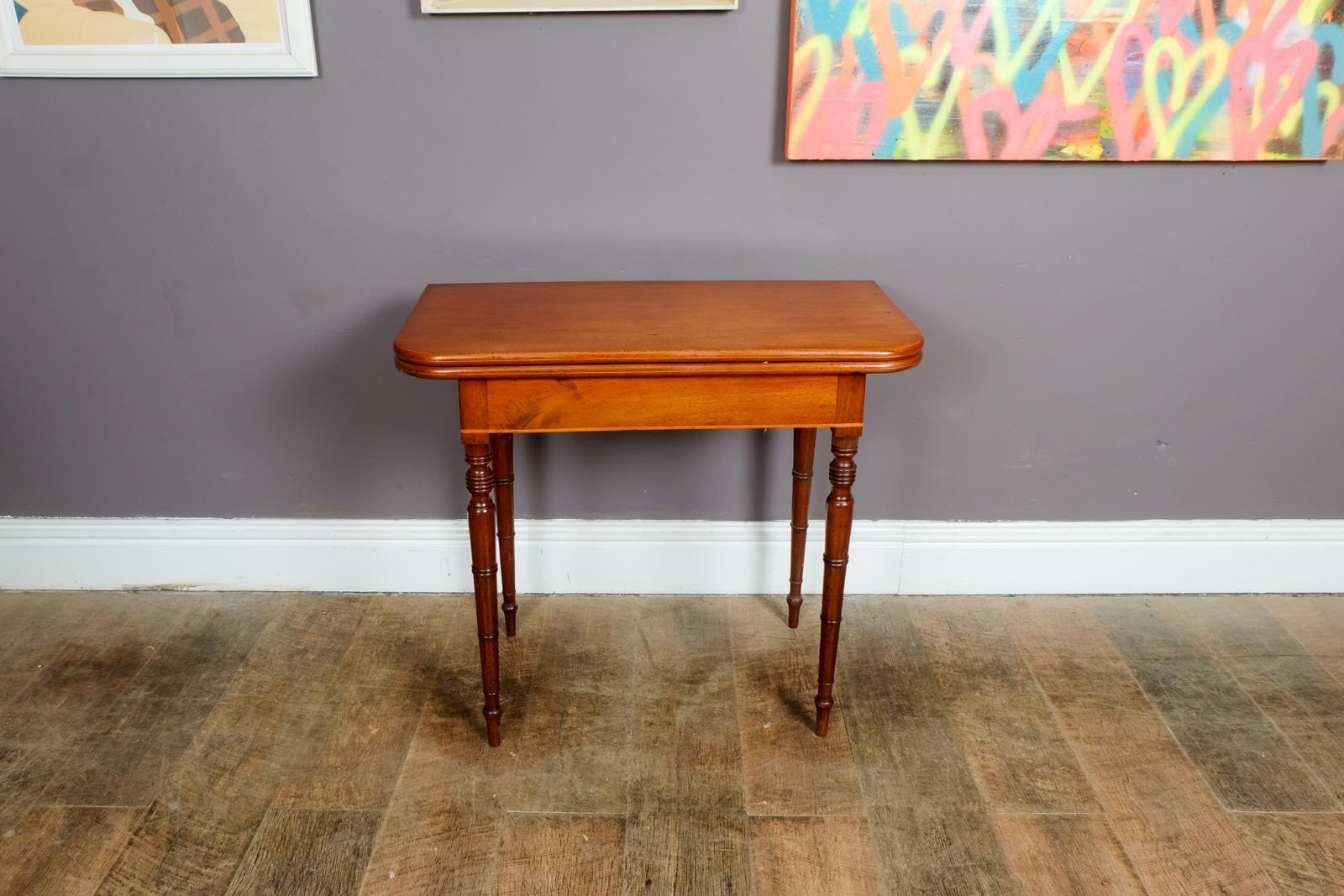 Vintage Retro Flip Top Console Table