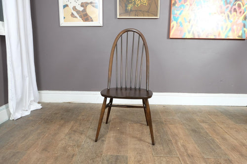 Ercol Dark Elm 6 Spindle Quaker Dining Chair