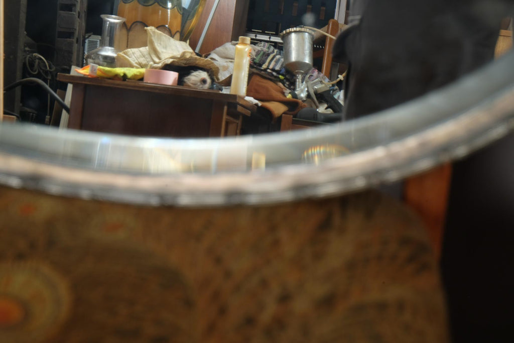 Vintage Retro Antique Oval Victorian Mirror