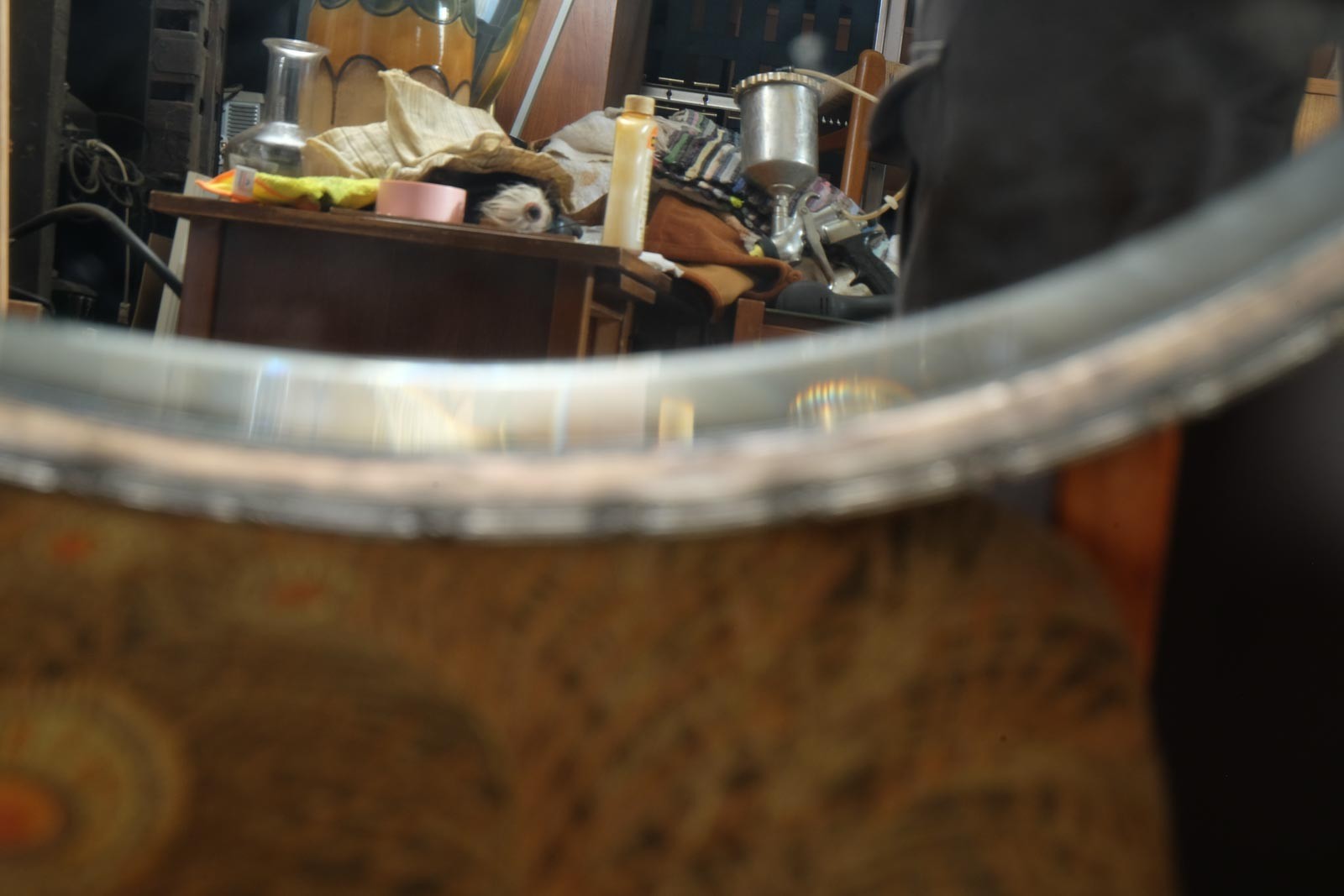 Vintage Retro Antique Oval Victorian Mirror