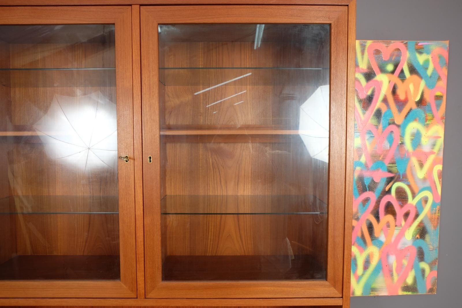 Vintage Retro Danish Mid Century Large Teak Wall Unit