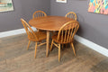 Vintage RetroErcol Light Elm Drop Leaf Table and 4 Windsor Chairs