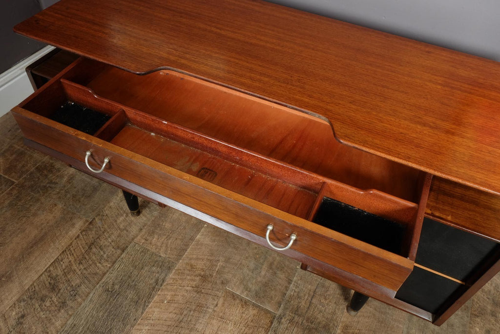 Vintage Retro G Plan Librenza Tola and Black Dressing Table Desk