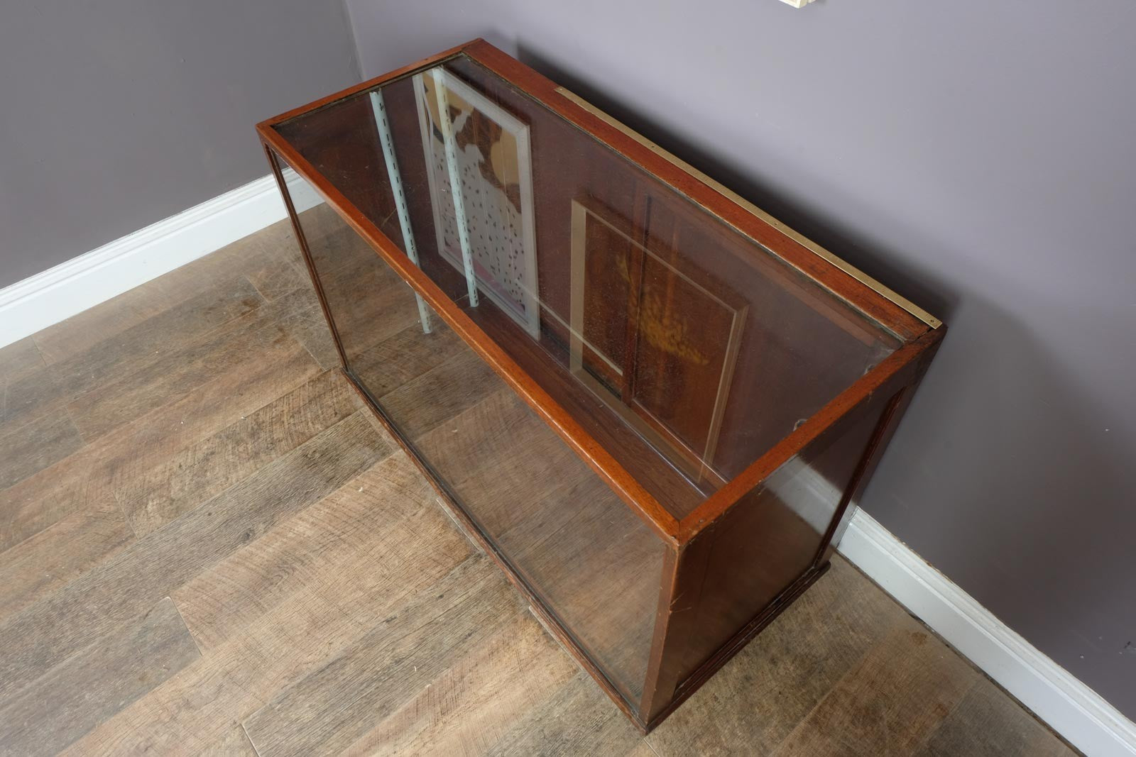 Vintage Antique Edwardian Mahogany Shop Haberdashery Cabinet