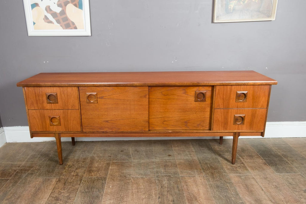 Vintage Retro Mid Century Teak Sideboard by Bath Cabinet Makers
