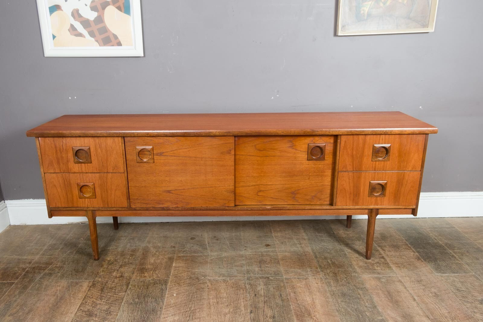 Vintage Retro Mid Century Teak Sideboard by Bath Cabinet Makers