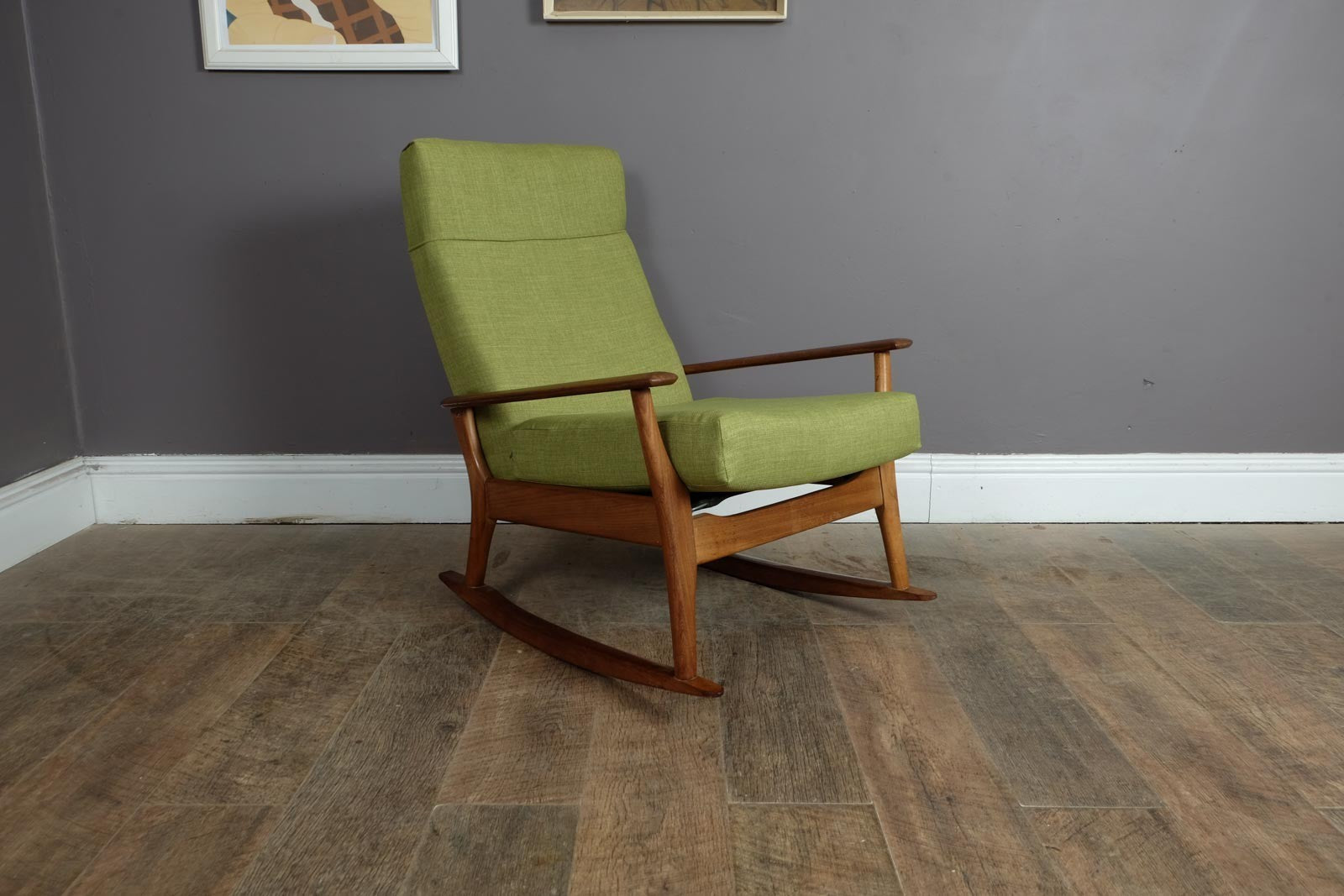 Vintage Retro Mid Century Afromosia Armchair by Furpro