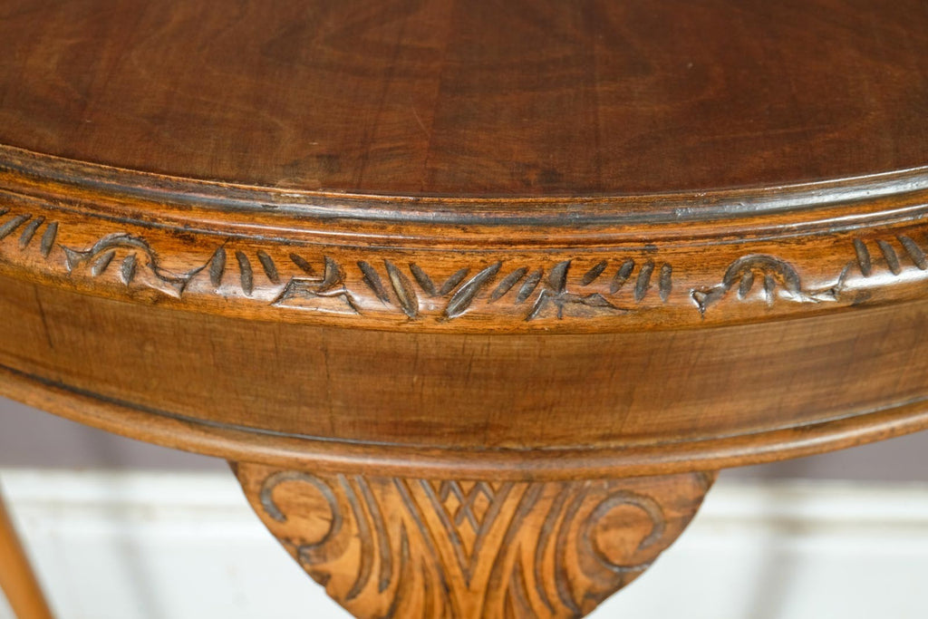 Vintage Retro Antique Half Moon Console Table