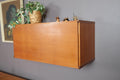 Vintage Retro Floating Teak Cabinet by Beaver and Tapley