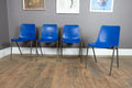 Vintage Retro Set of 4 School Stacking Chairs by Remploy