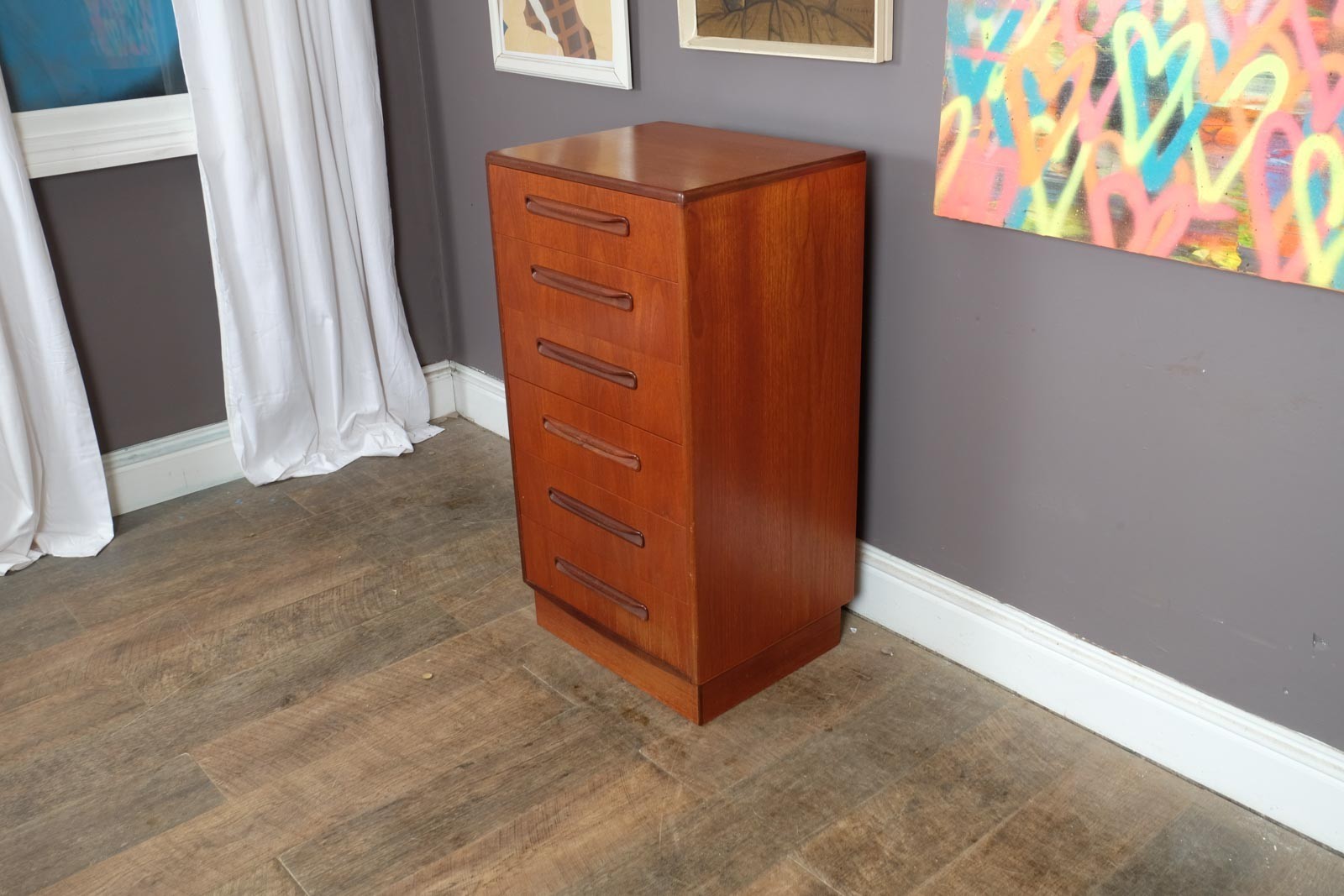 Vintage Retro G Plan Fresco Tall Chest of Drawers